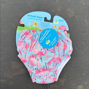 i play. Flamingo Print Diaper Cover